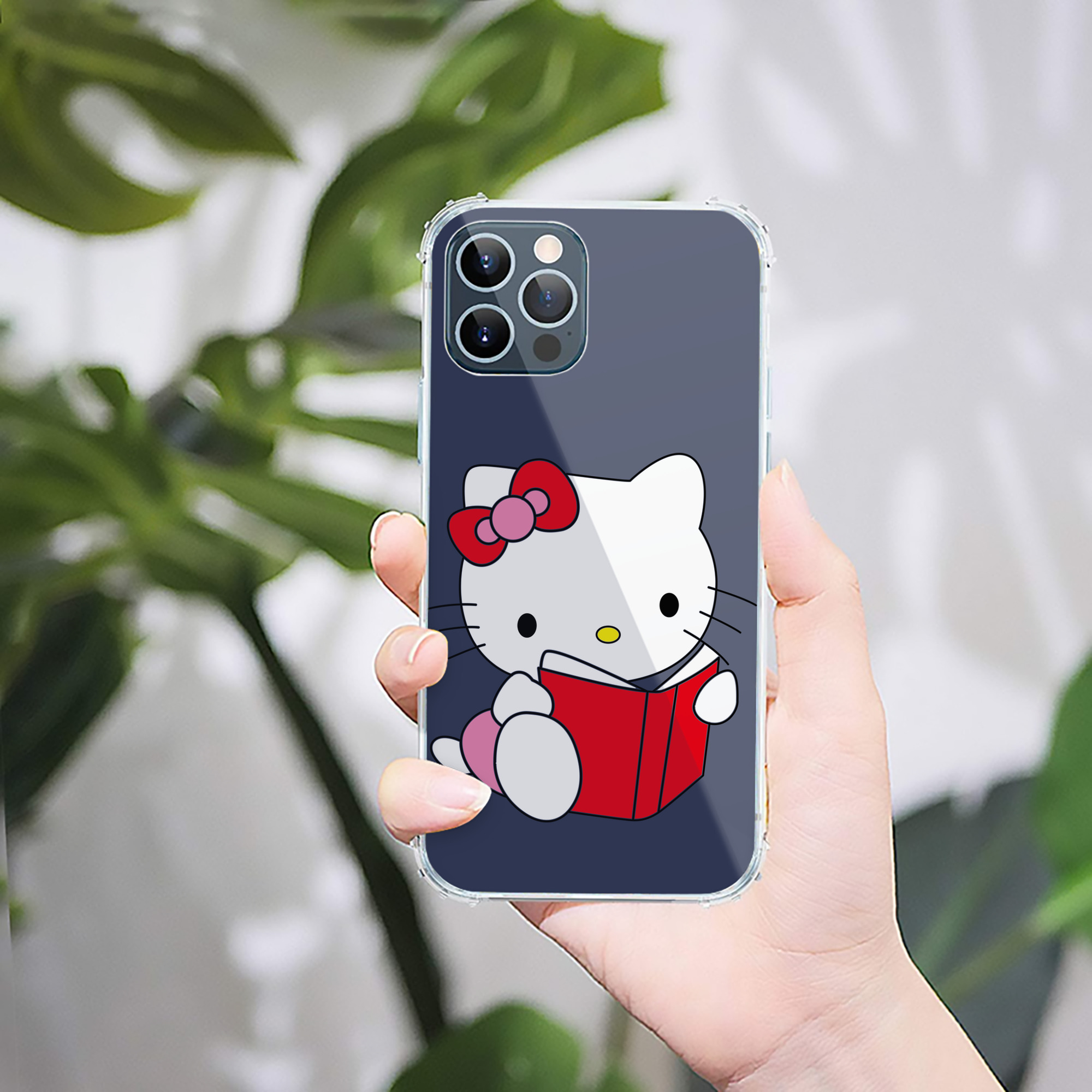 （画像用） Hello Kitty ハローキティ 【iPhone 12シリーズ対応】透明スマホケース（クリアソフトケース）